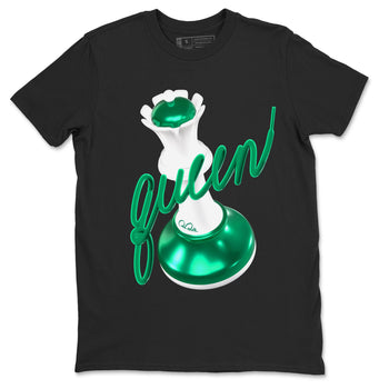 4s Oxidized Green shirts to match jordans 3D Queen sneaker match tees Air Jordan 4 Oxidized Green SNRT Sneaker Tees streetwear brand Black 2 unisex cotton tee