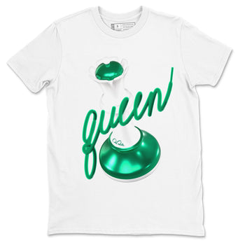 4s Oxidized Green shirts to match jordans 3D Queen sneaker match tees Air Jordan 4 Oxidized Green SNRT Sneaker Tees streetwear brand White 2 unisex cotton tee