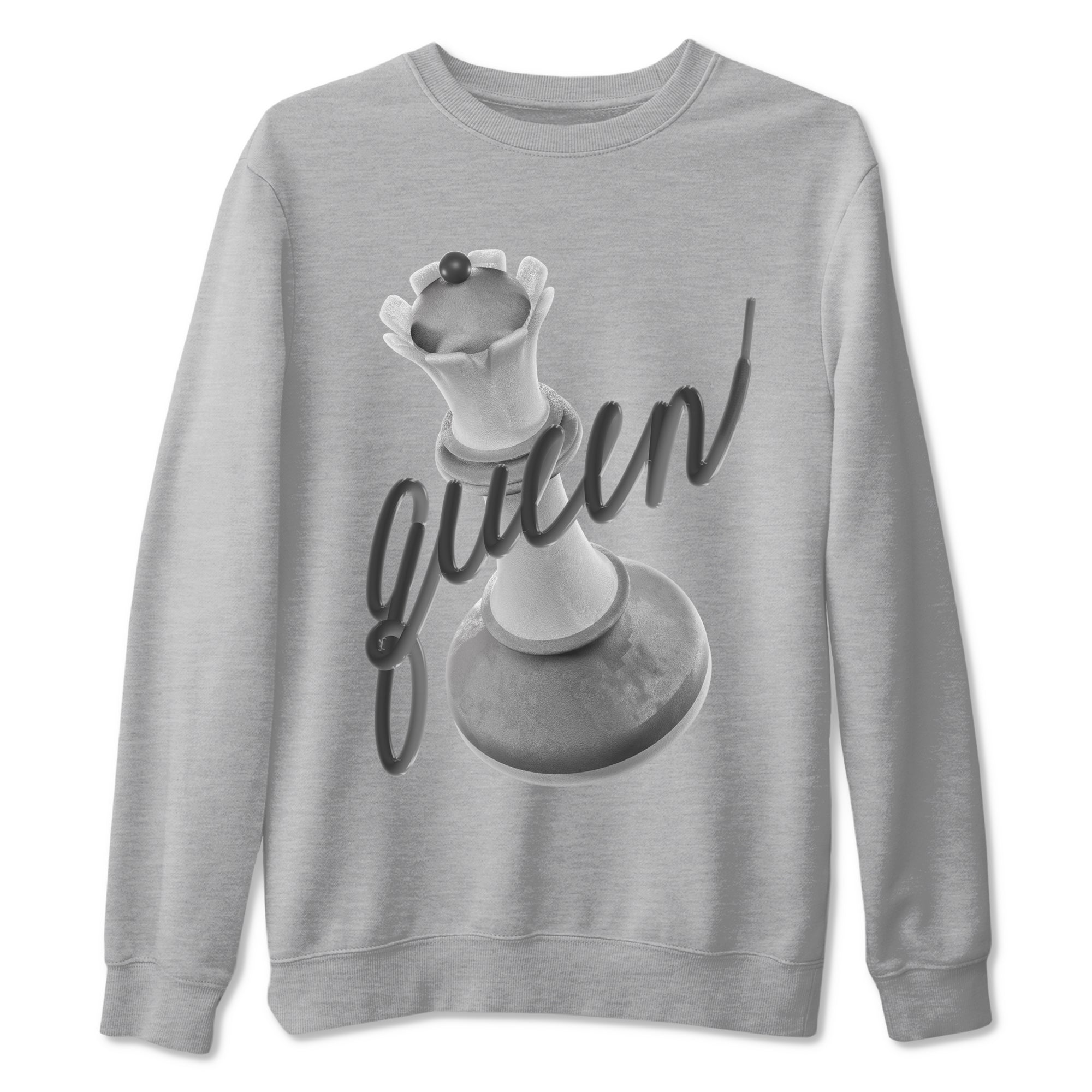 4s Wet Cement shirts to match jordans 3D Queen sneaker match tees Air Jordan 4 SE Wet Cement SNRT Sneaker Release Tees unisex cotton Heather Grey 2 crew neck shirts