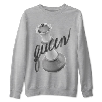4s Wet Cement shirts to match jordans 3D Queen sneaker match tees Air Jordan 4 SE Wet Cement SNRT Sneaker Release Tees unisex cotton Heather Grey 2 crew neck shirts