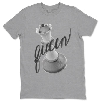 4s Wet Cement shirts to match jordans 3D Queen sneaker match tees Air Jordan 4 SE Wet Cement SNRT Sneaker Release Tees unisex cotton Heather Grey 2 crew neck shirts