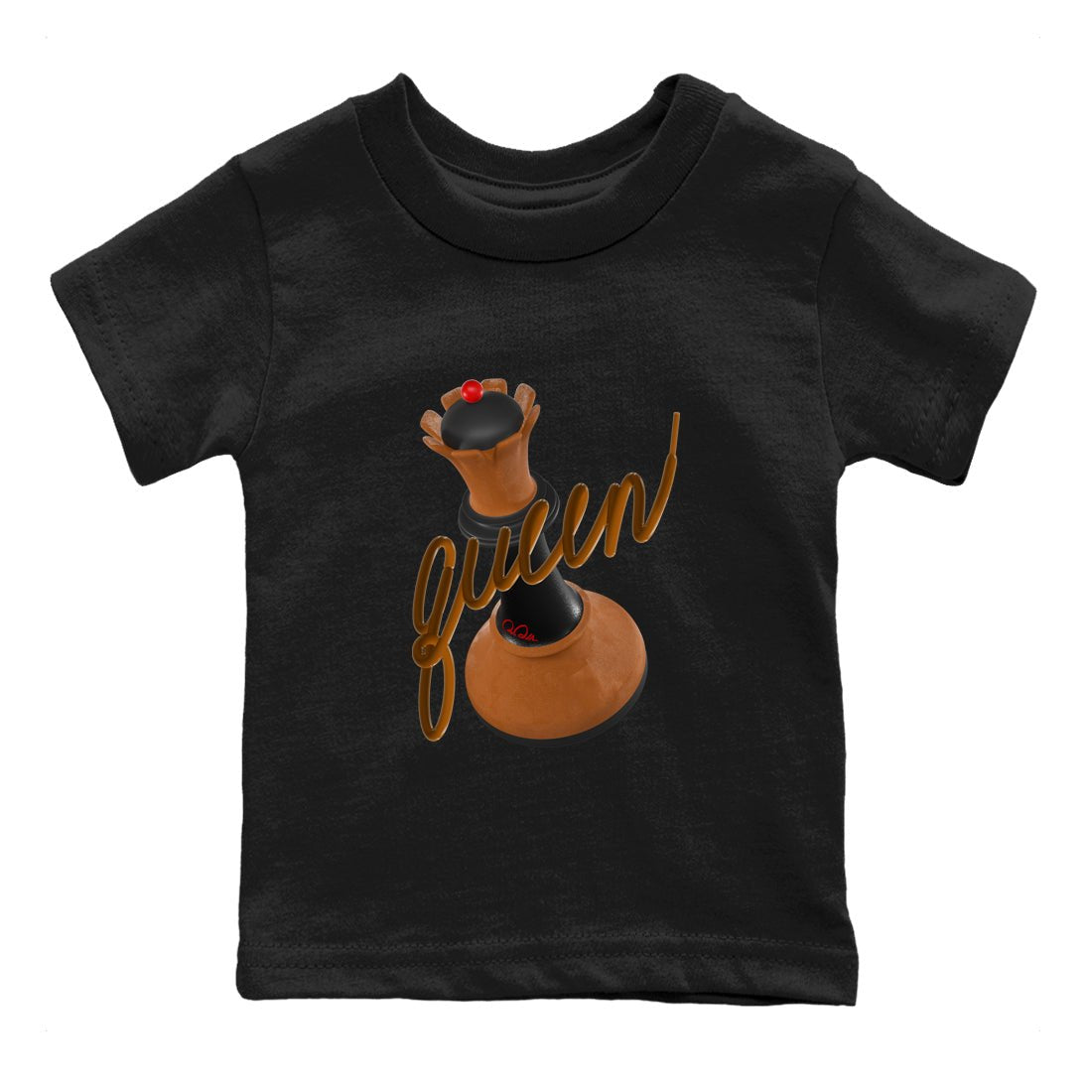 5s Archaeo Brown shirts to match jordans 3D Queen sneaker match tees Air Jordan 5 Archaeo Brown match shoes to clothes SNRT Sneaker Tees Youth Baby Black 2 tee