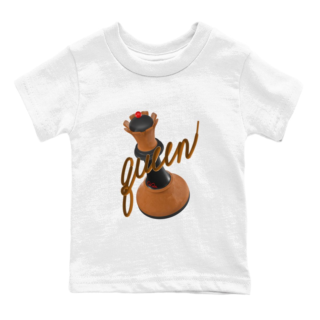 5s Archaeo Brown shirts to match jordans 3D Queen sneaker match tees Air Jordan 5 Archaeo Brown match shoes to clothes SNRT Sneaker Tees Youth Baby White 2 tee