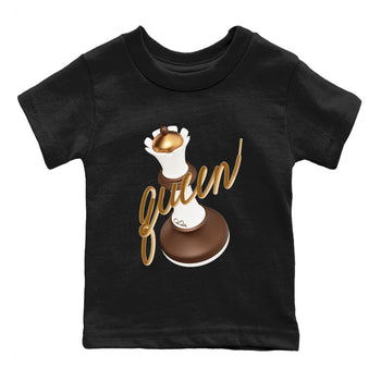 5s Golden Ticket shirts to match jordans 3D Queen best t shirts to wear with jordans Air Jordan 5 Golden Ticket match shoes to clothes SNRT Sneaker Tees Youth Baby Black 2 tee