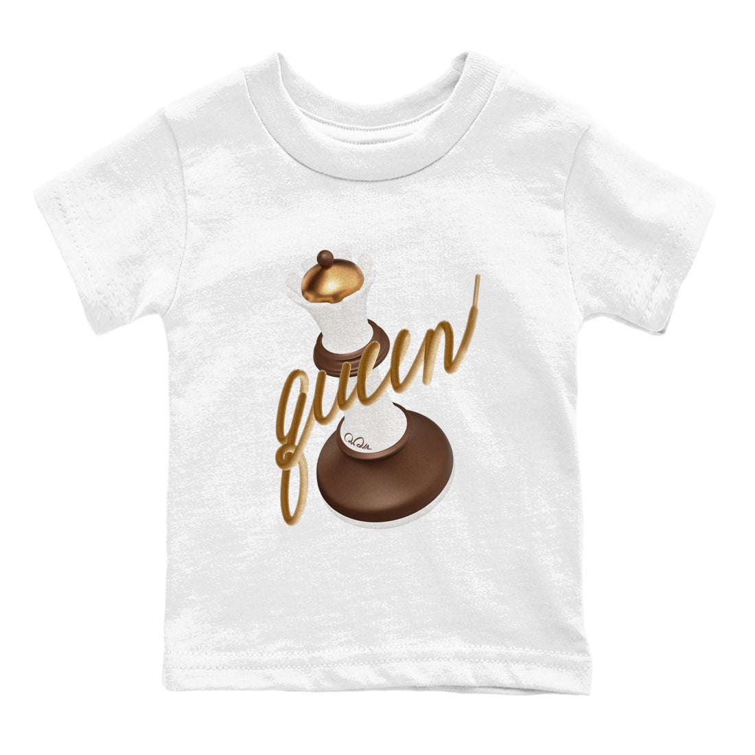 5s Golden Ticket shirts to match jordans 3D Queen best t shirts to wear with jordans Air Jordan 5 Golden Ticket match shoes to clothes SNRT Sneaker Tees Youth Baby White 2 tee