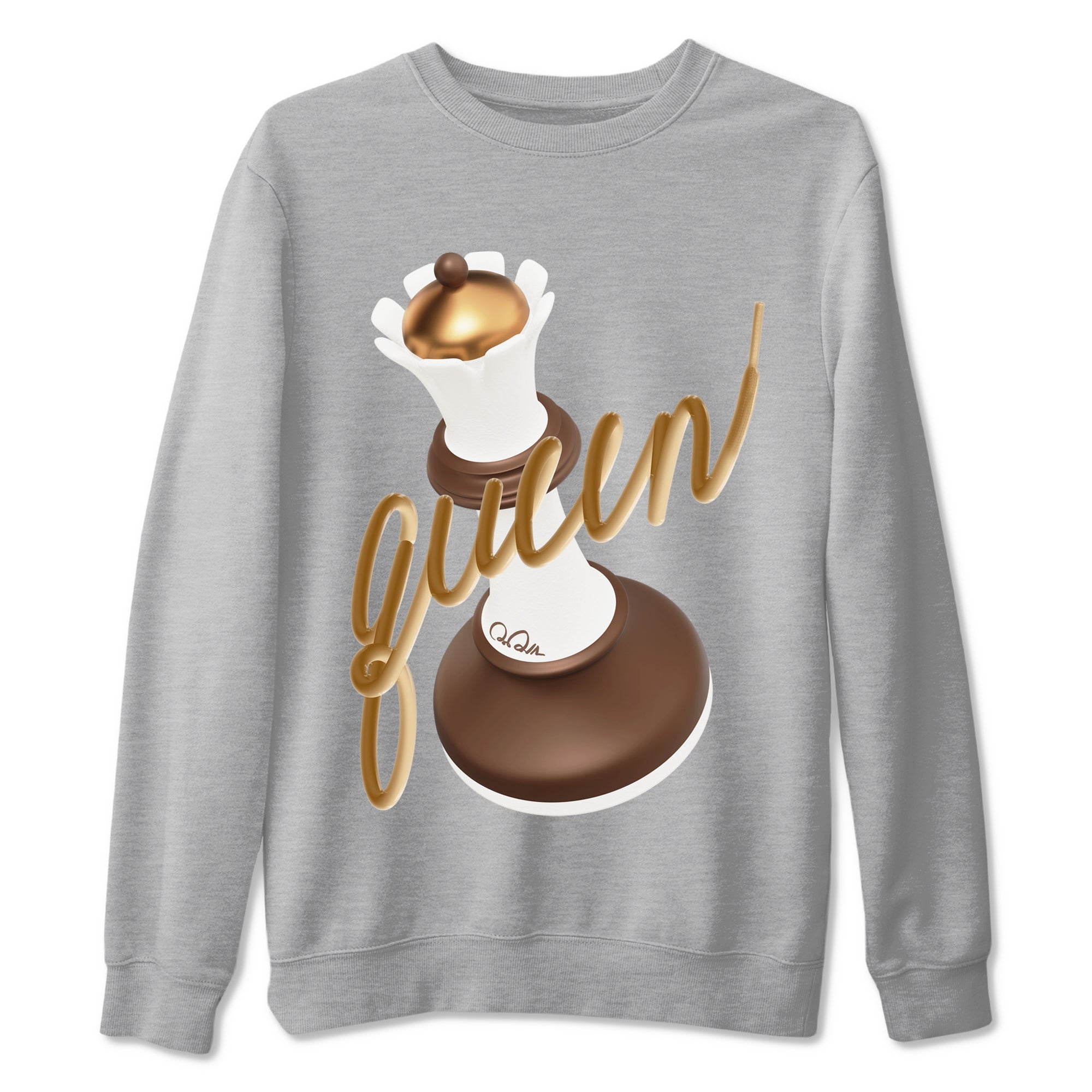 5s Golden Ticket shirts to match jordans 3D Queen best t shirts to wear with jordans Air Jordan 5 Golden Ticket match shoes to clothes SNRT Sneaker Tees unisex cotton Heather Grey 2 shirts
