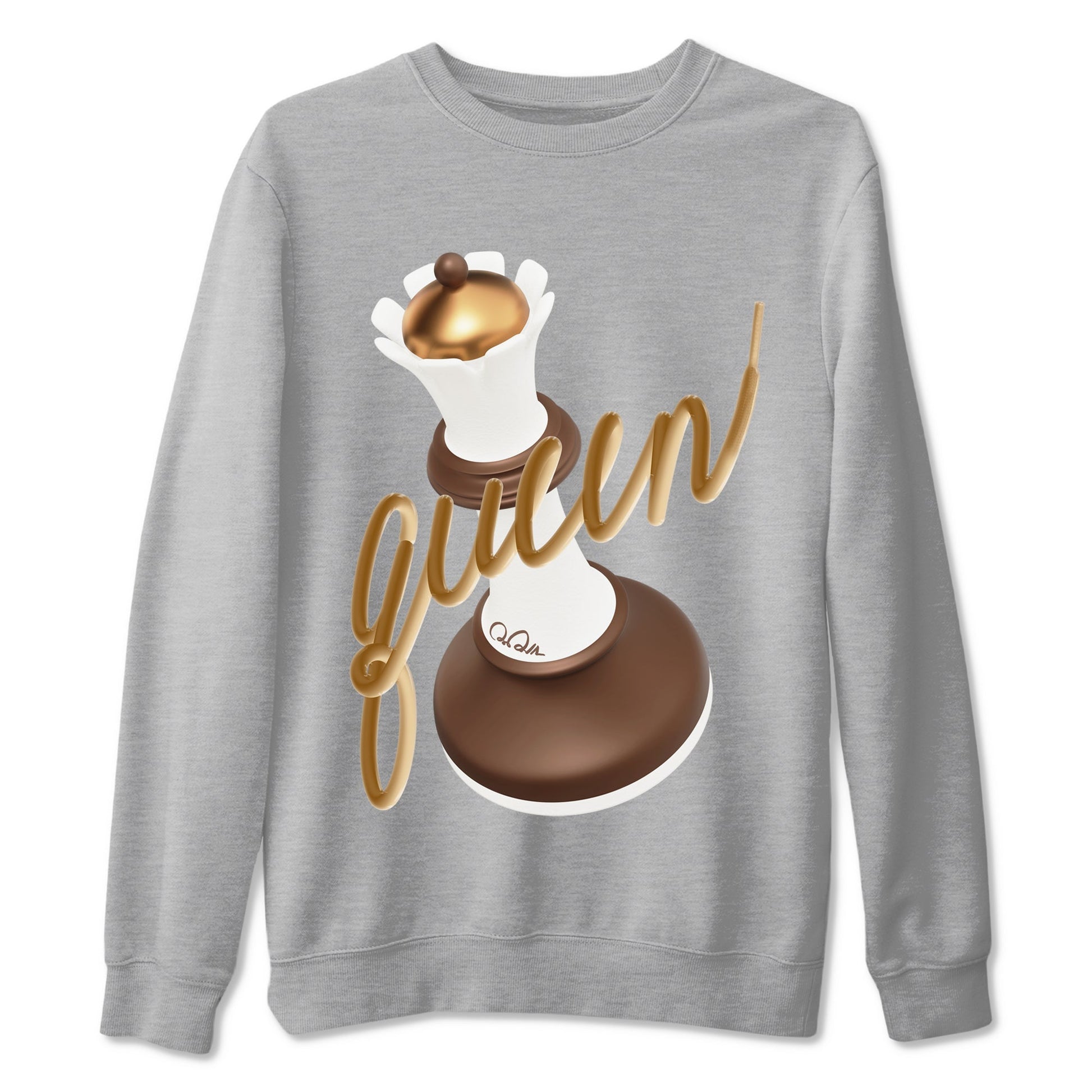5s Golden Ticket shirts to match jordans 3D Queen best t shirts to wear with jordans Air Jordan 5 Golden Ticket match shoes to clothes SNRT Sneaker Tees unisex cotton Heather Grey 2 shirts