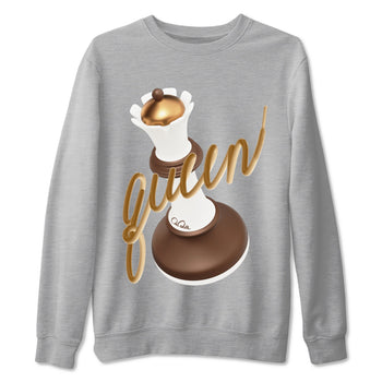 5s Golden Ticket shirts to match jordans 3D Queen best t shirts to wear with jordans Air Jordan 5 Golden Ticket match shoes to clothes SNRT Sneaker Tees unisex cotton Heather Grey 2 shirts