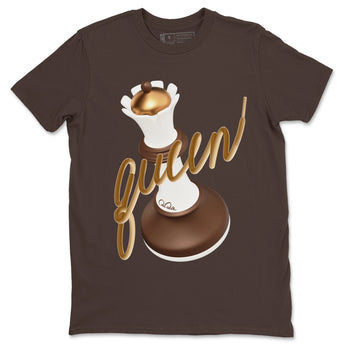 5s Golden Ticket shirts to match jordans 3D Queen best t shirts to wear with jordans Air Jordan 5 Golden Ticket match shoes to clothes SNRT Sneaker Tees unisex cotton Dark Chocolate 2 shirts