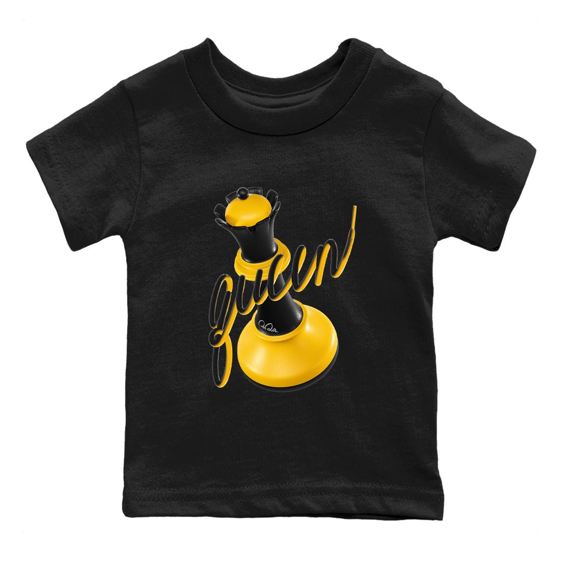 5s Tokyo Sneaker match tees – Sneaker Tees To Match Air Jordan 5 Tokyo Shoes – 3D Queen Kids T-Shirt Black 2
