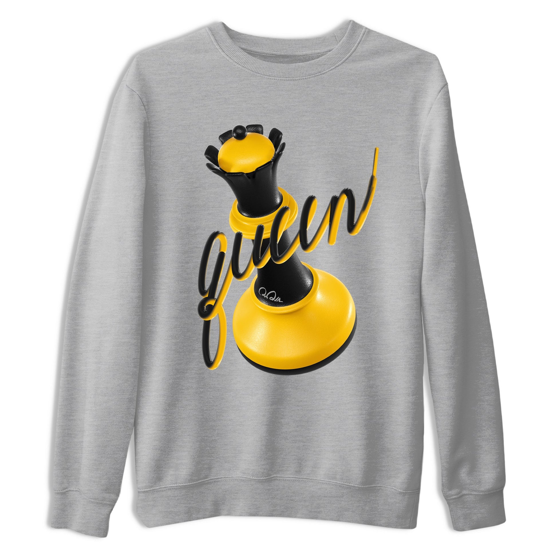 5s Tokyo Sneaker match tees – Sneaker Tees To Match Air Jordan 5 Tokyo Shoes – 3D Queen Tee Heather Grey 2