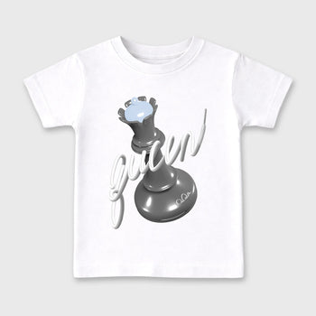 Sneaker outfits graphic tee – Sneaker Tees To Match Air Jordan 5 Wolf Grey Sneakers – 3D Queen Kids T-Shirt White 2