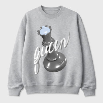 Sneaker outfits graphic tee – Sneaker Tees To Match Air Jordan 5 Wolf Grey Sneakers – 3D Queen Tee Heather Grey 2