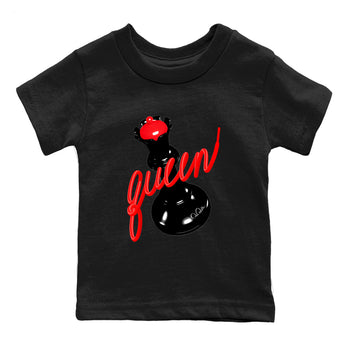 Sneaker match tees – Sneaker Tees To Match Air Jordan 6 Reverse Infrared Shoes – 3D Queen Kids T-Shirt Black 2