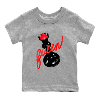 Sneaker match tees – Sneaker Tees To Match Air Jordan 6 Reverse Infrared Shoes – 3D Queen Kids T-Shirt Heather Grey 2