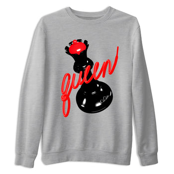Sneaker match tees – Sneaker Tees To Match Air Jordan 6 Reverse Infrared Shoes – 3D Queen Tee Heather Grey 2