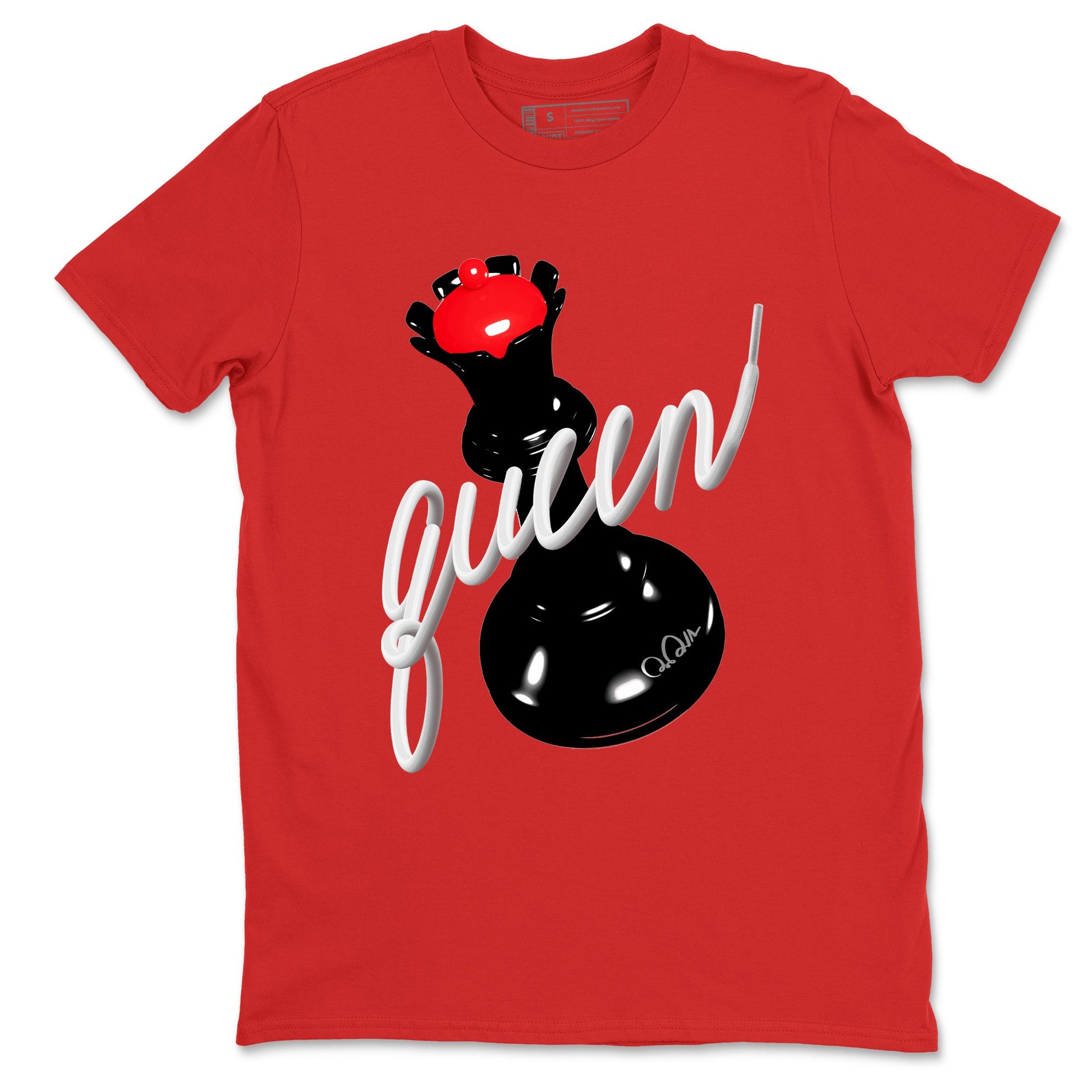 Sneaker match tees – Sneaker Tees To Match Air Jordan 6 Reverse Infrared Shoes – 3D Queen Tee Red 2