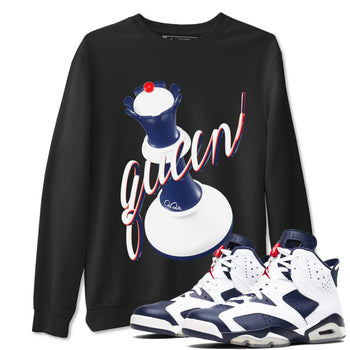 6s White And Midnight Navy shirts to match jordans 3D Queen sneaker match tees Air Jordan 6 White And Midnight Navy SNRT Sneaker Tees streetwear brand Black 1 unisex cotton tee