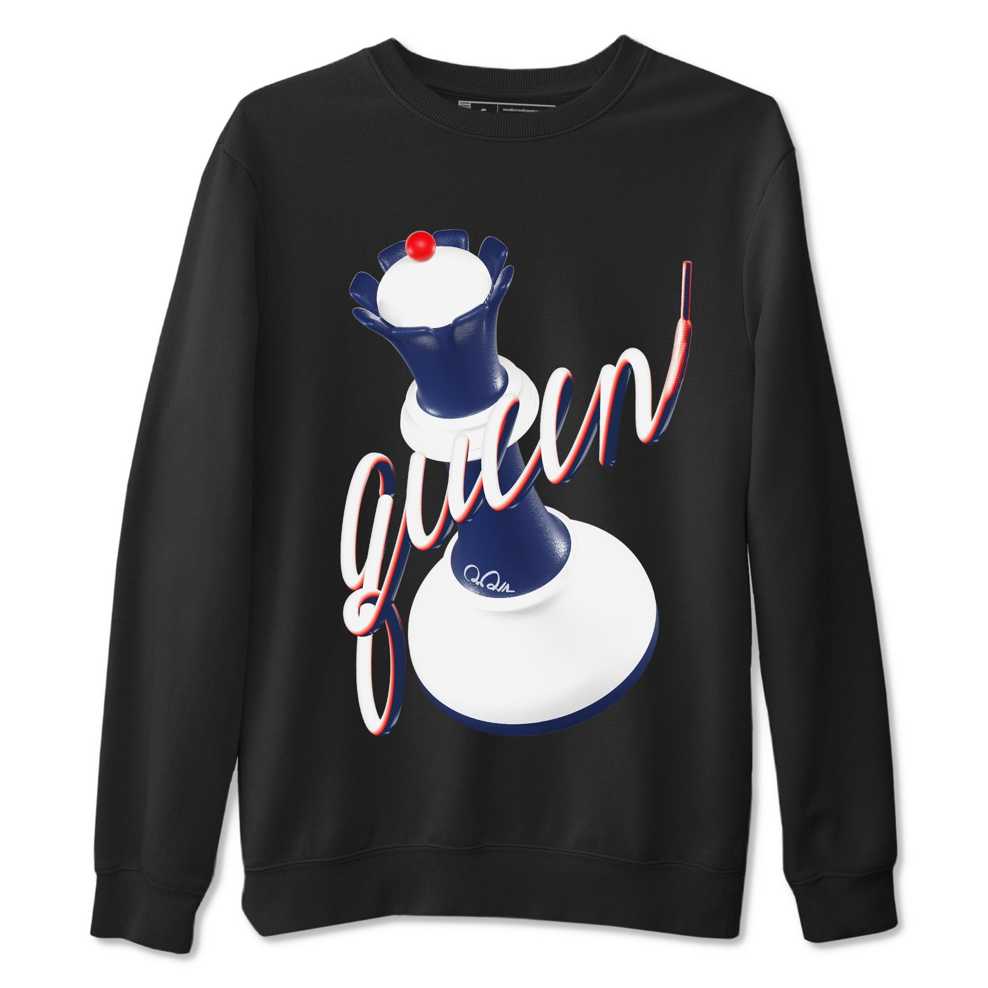 6s White And Midnight Navy shirts to match jordans 3D Queen sneaker match tees Air Jordan 6 White And Midnight Navy SNRT Sneaker Tees streetwear brand Black 2 unisex cotton tee