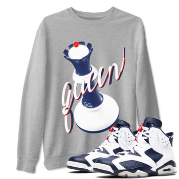 6s White And Midnight Navy shirts to match jordans 3D Queen sneaker match tees Air Jordan 6 White And Midnight Navy SNRT Sneaker Tees streetwear brand Heather Grey 1 unisex cotton tee