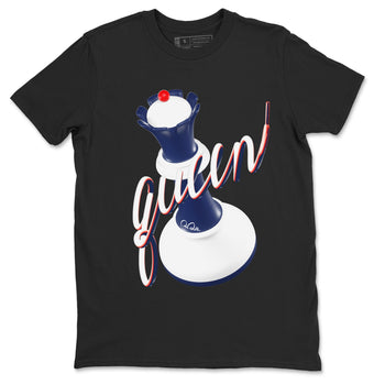 6s White And Midnight Navy shirts to match jordans 3D Queen sneaker match tees Air Jordan 6 White And Midnight Navy SNRT Sneaker Tees streetwear brand Black 2 unisex cotton tee
