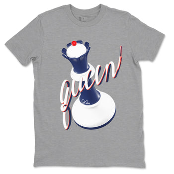 6s White And Midnight Navy shirts to match jordans 3D Queen sneaker match tees Air Jordan 6 White And Midnight Navy SNRT Sneaker Tees streetwear brand Heather Grey 2 unisex cotton tee