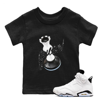 AJ6 White Black shirts to match jordans 3D Queen sneaker match tees Air Jordan 6 White Black SNRT Sneaker Tees streetwear brand Baby and Youth Black 1 cotton tee