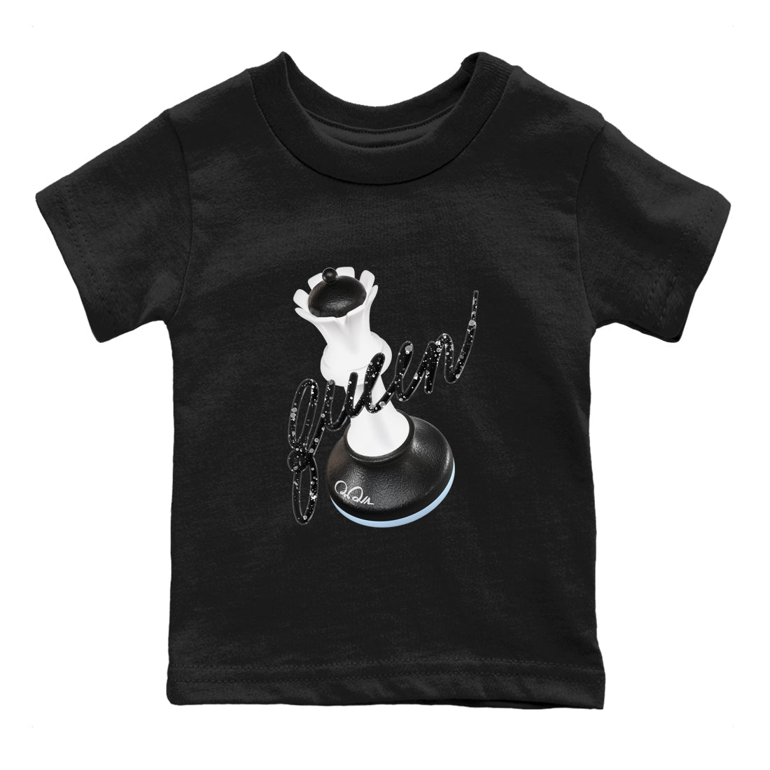 AJ6 White Black shirts to match jordans 3D Queen sneaker match tees Air Jordan 6 White Black SNRT Sneaker Tees streetwear brand Baby and Youth Black 2 cotton tee