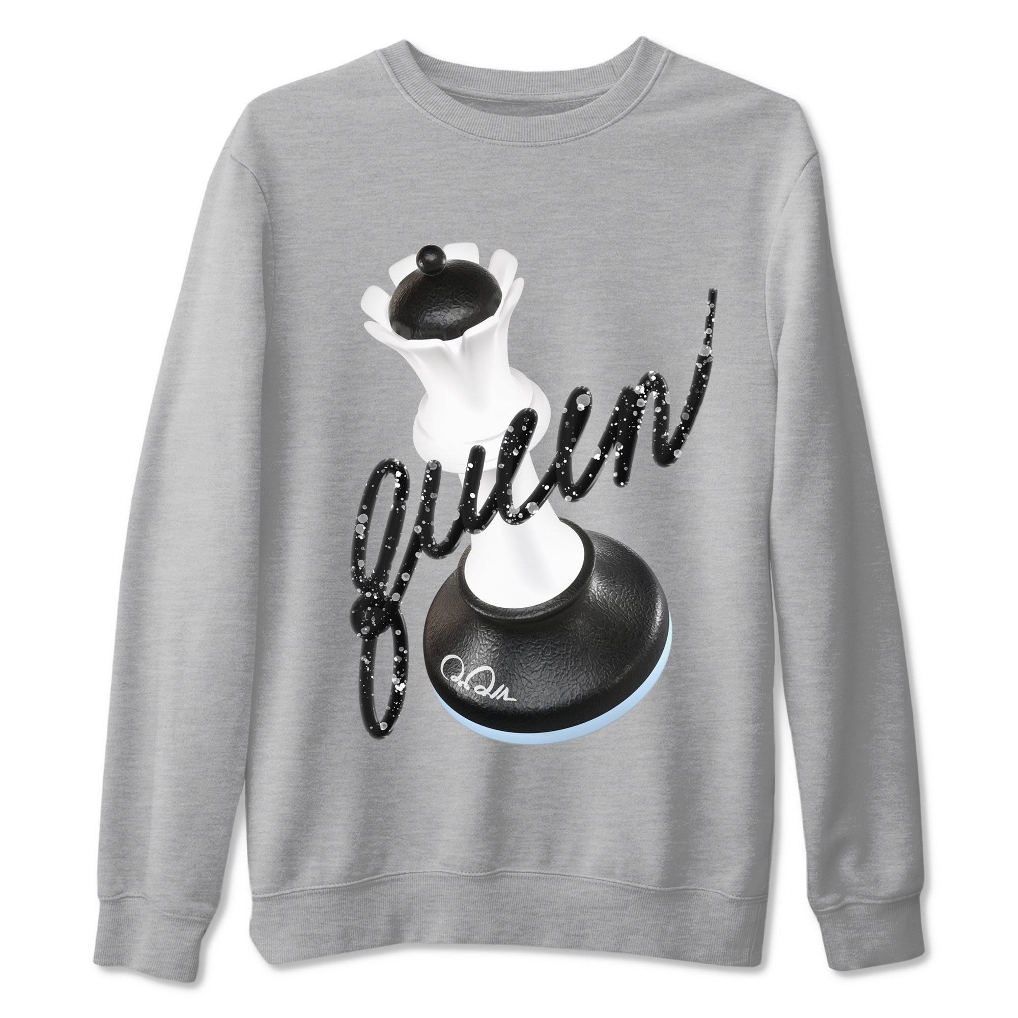 AJ6 White Black shirts to match jordans 3D Queen sneaker match tees Air Jordan 6 White Black SNRT Sneaker Tees streetwear brand Heather Grey 2 unisex cotton tee