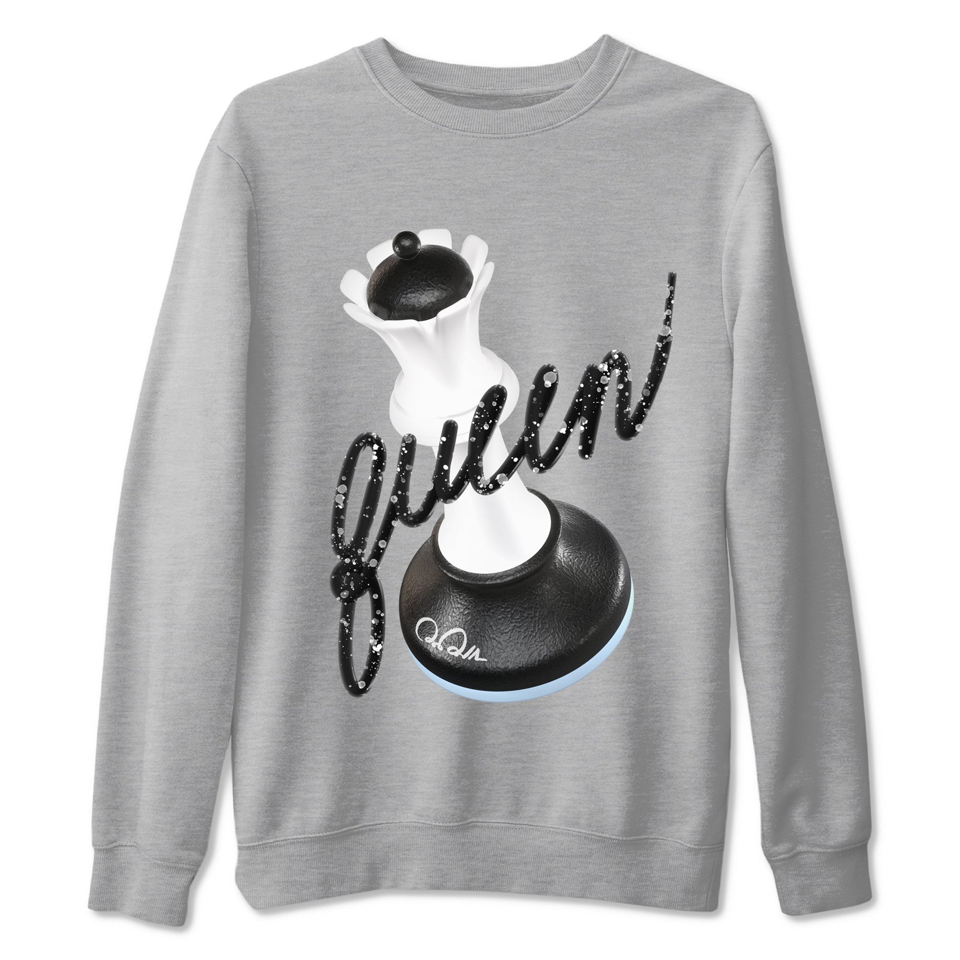 AJ6 White Black shirts to match jordans 3D Queen sneaker match tees Air Jordan 6 White Black SNRT Sneaker Tees streetwear brand Heather Grey 2 unisex cotton tee