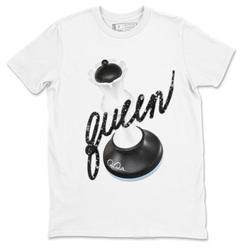 AJ6 White Black shirts to match jordans 3D Queen sneaker match tees Air Jordan 6 White Black SNRT Sneaker Tees streetwear brand White 2 unisex cotton tee