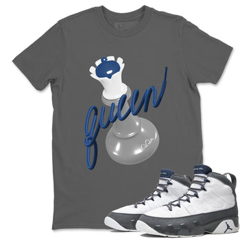 Sneaker match tees – Sneaker Tees To Match Air Jordan 9 Flint Grey Shoes – 3D Queen Tee Cool Grey 1