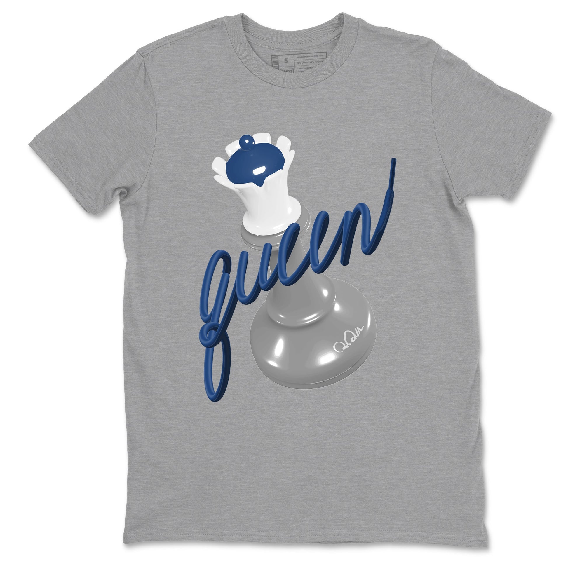 Sneaker match tees – Sneaker Tees To Match Air Jordan 9 Flint Grey Shoes – 3D Queen Tee Heather Grey 2