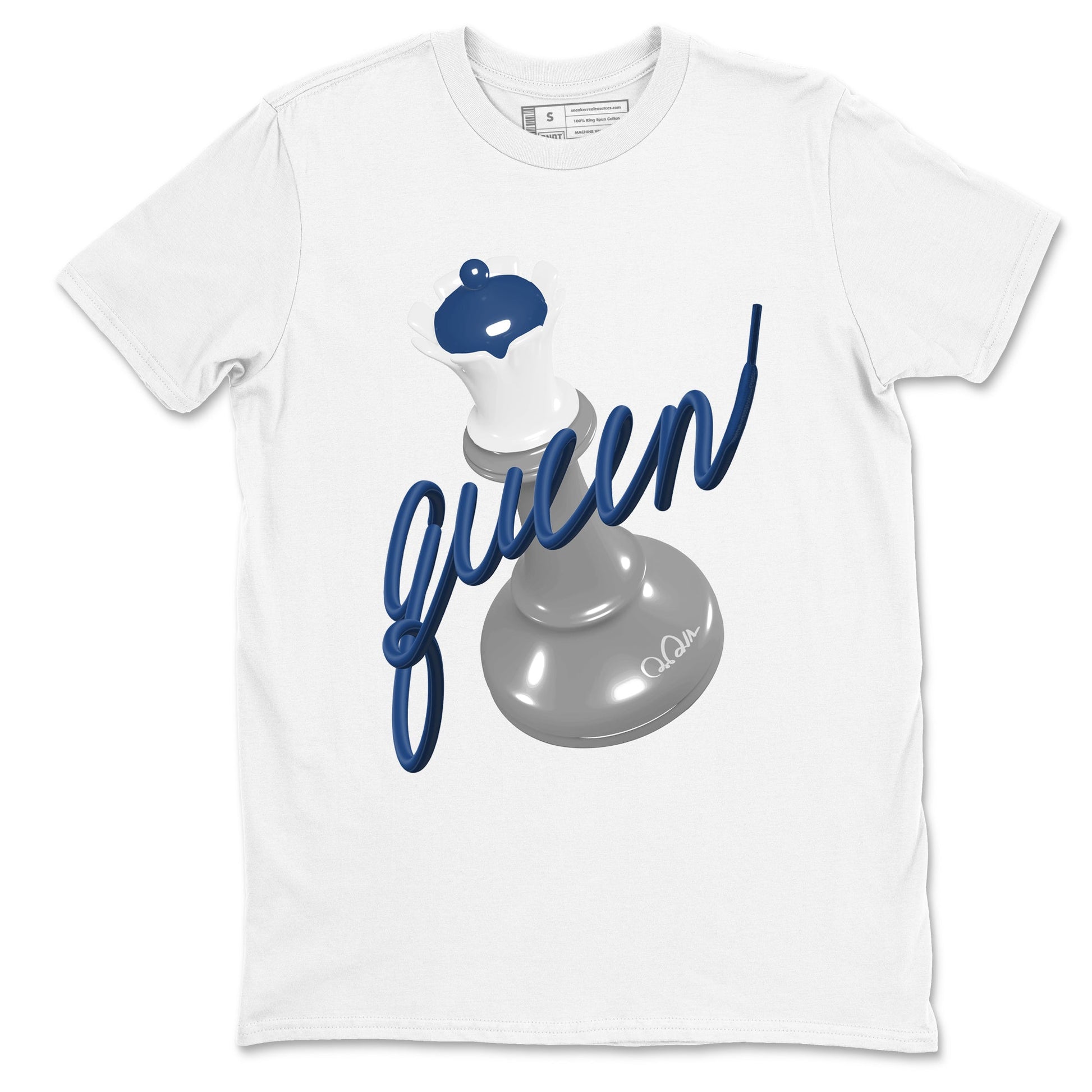 Sneaker match tees – Sneaker Tees To Match Air Jordan 9 Flint Grey Shoes – 3D Queen Tee White 2