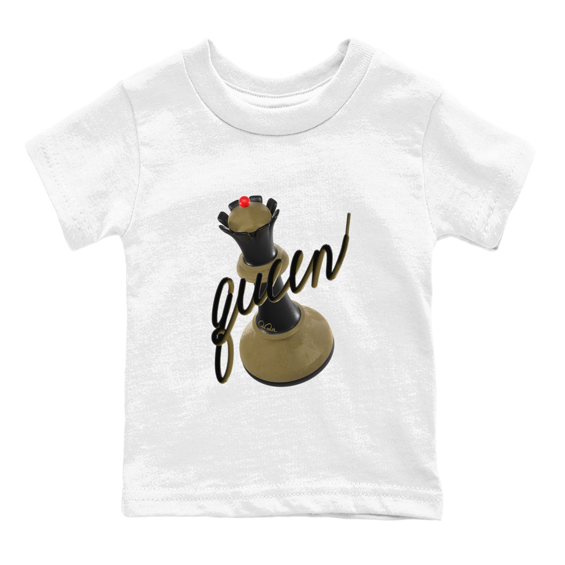 9s Olive shirts to match jordans 3D Queen sneaker match tees Air Jordan 9 Olive match shoes to clothes SNRT Sneaker Tees Youth Baby White 2 tee