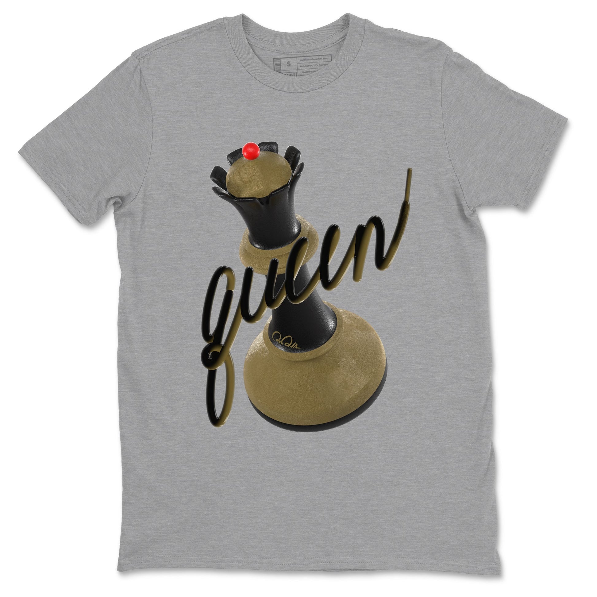 9s Olive shirts to match jordans 3D Queen sneaker match tees Air Jordan 9 Olive match shoes to clothes SNRT Sneaker Tees unisex cotton Heather Grey 2 shirts