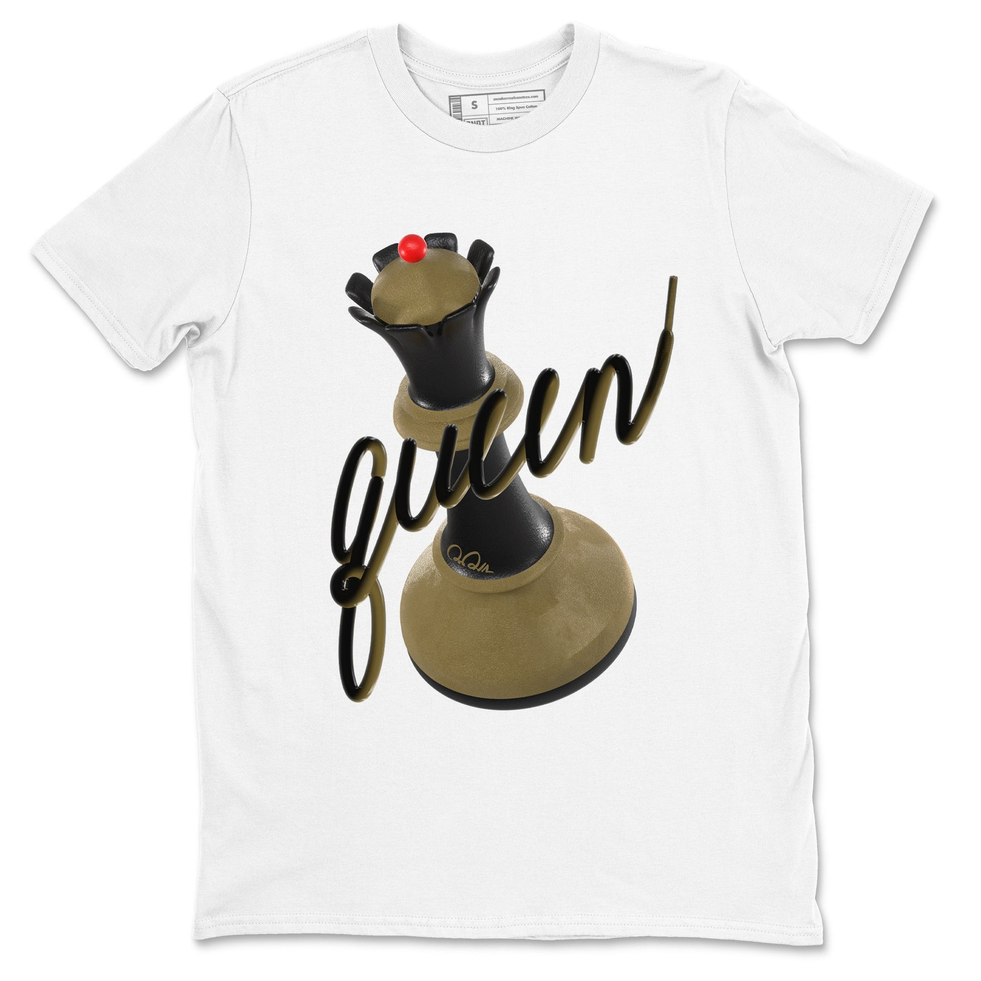 9s Olive shirts to match jordans 3D Queen sneaker match tees Air Jordan 9 Olive match shoes to clothes SNRT Sneaker Tees unisex cotton White 2 shirts