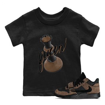 Jordan Jumpman Jack TR Travis Scott Dark Mocha shirts to match jordans 3D Queen sneaker match tees Jordan Jumpman Jack Travis Scott Dark Mocha match shoes to clothes SNRT Sneaker Tees Youth Baby Black 1 tee