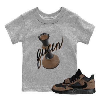 Jordan Jumpman Jack TR Travis Scott Dark Mocha shirts to match jordans 3D Queen sneaker match tees Jordan Jumpman Jack Travis Scott Dark Mocha match shoes to clothes SNRT Sneaker Tees Youth Baby Heather Grey 1 tee