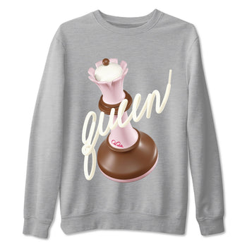 Dunk Cacao Wow And Pink Foam shirts to match jordans 3D Queen sneaker match tees Dunk Cacao Wow And Pink Foam SNRT Sneaker Tees streetwear brand Heather Grey 2 unisex cotton tee