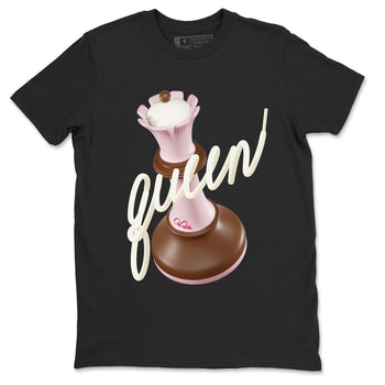 Dunk Cacao Wow And Pink Foam shirts to match jordans 3D Queen sneaker match tees Dunk Cacao Wow And Pink Foam SNRT Sneaker Tees streetwear brand Black 2 unisex cotton tee