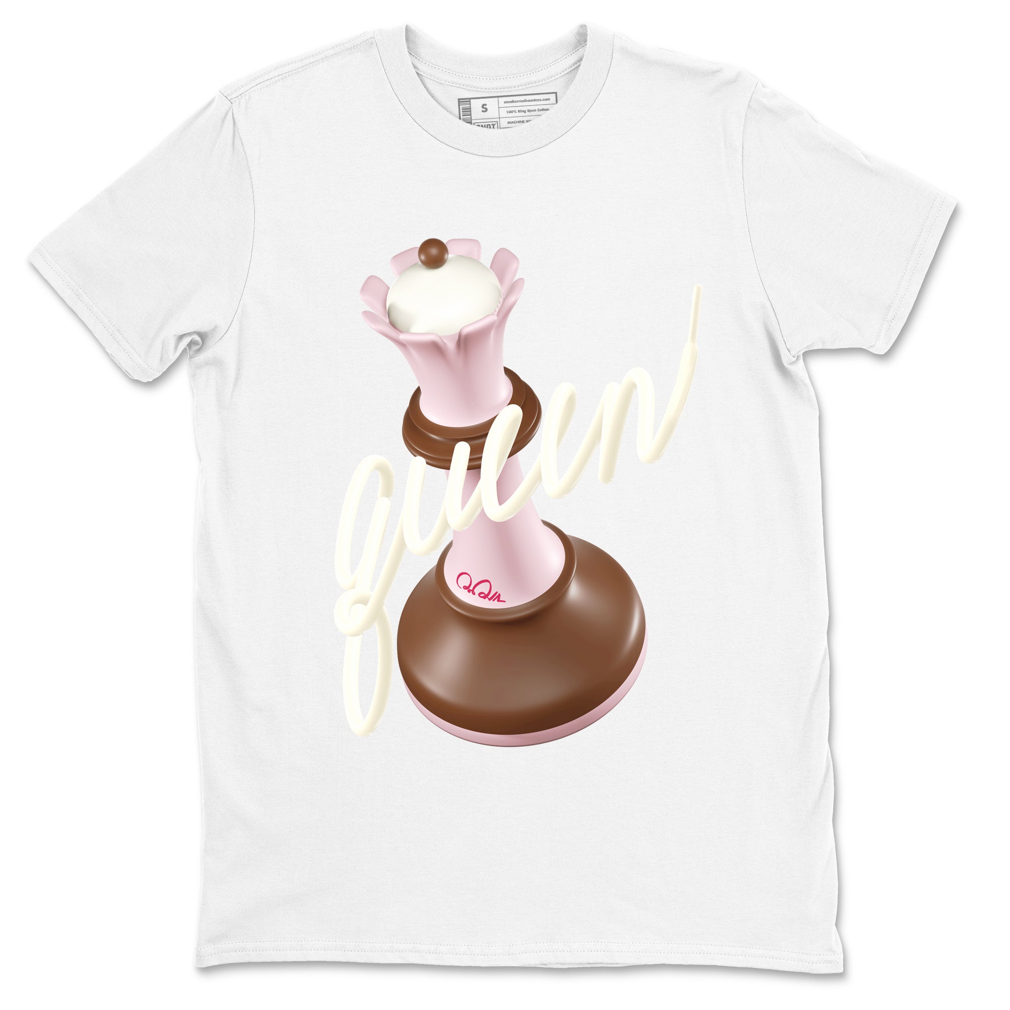 Dunk Cacao Wow And Pink Foam shirts to match jordans 3D Queen sneaker match tees Dunk Cacao Wow And Pink Foam SNRT Sneaker Tees streetwear brand White 2 unisex cotton tee