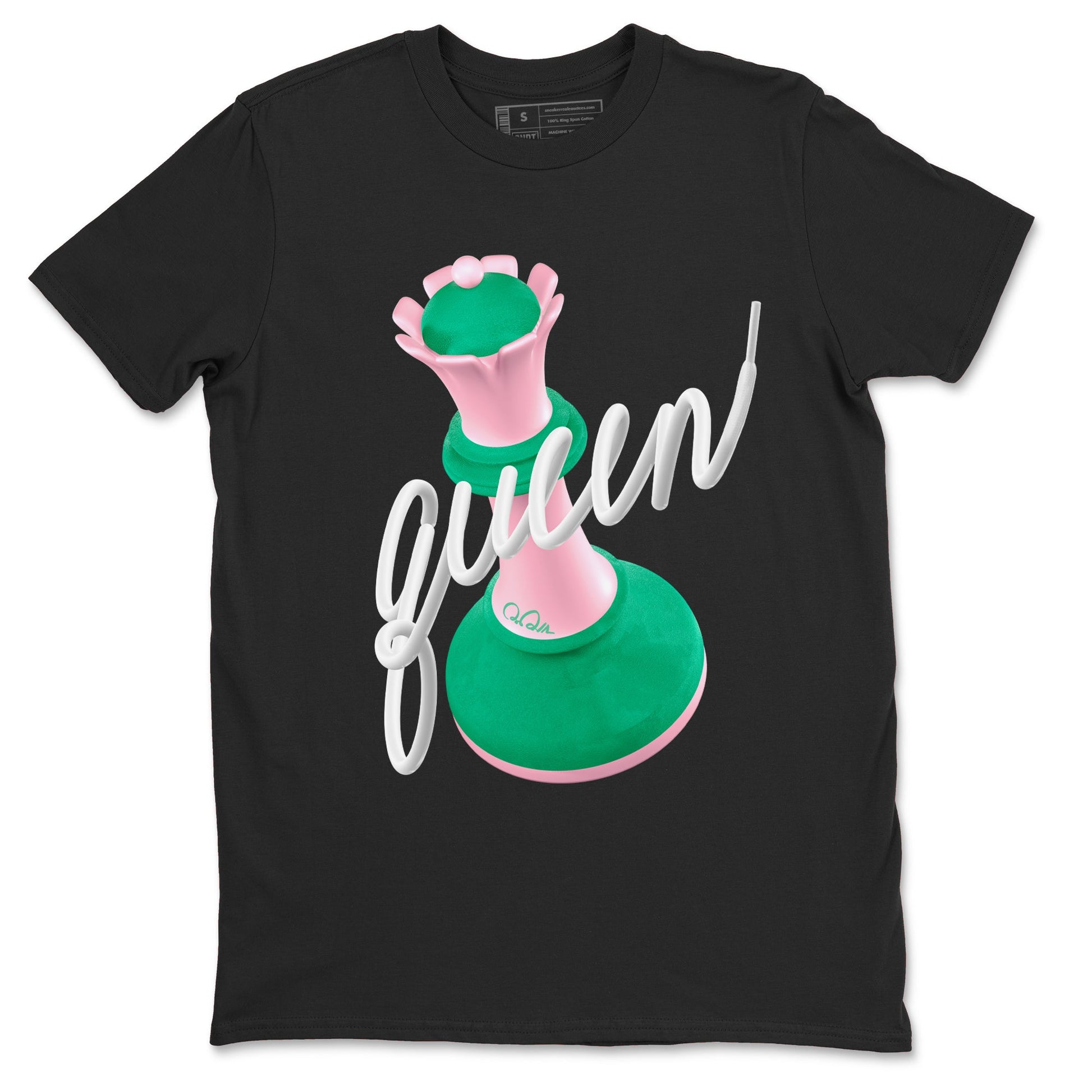 Dunk Low Medium Soft Pink Malachite shirt to match jordans 3D Queen sneaker tees Dunk Retro SE Medium Soft Pink Malachite SNRT Sneaker Release Tees unisex cotton Black 2 crew neck shirt