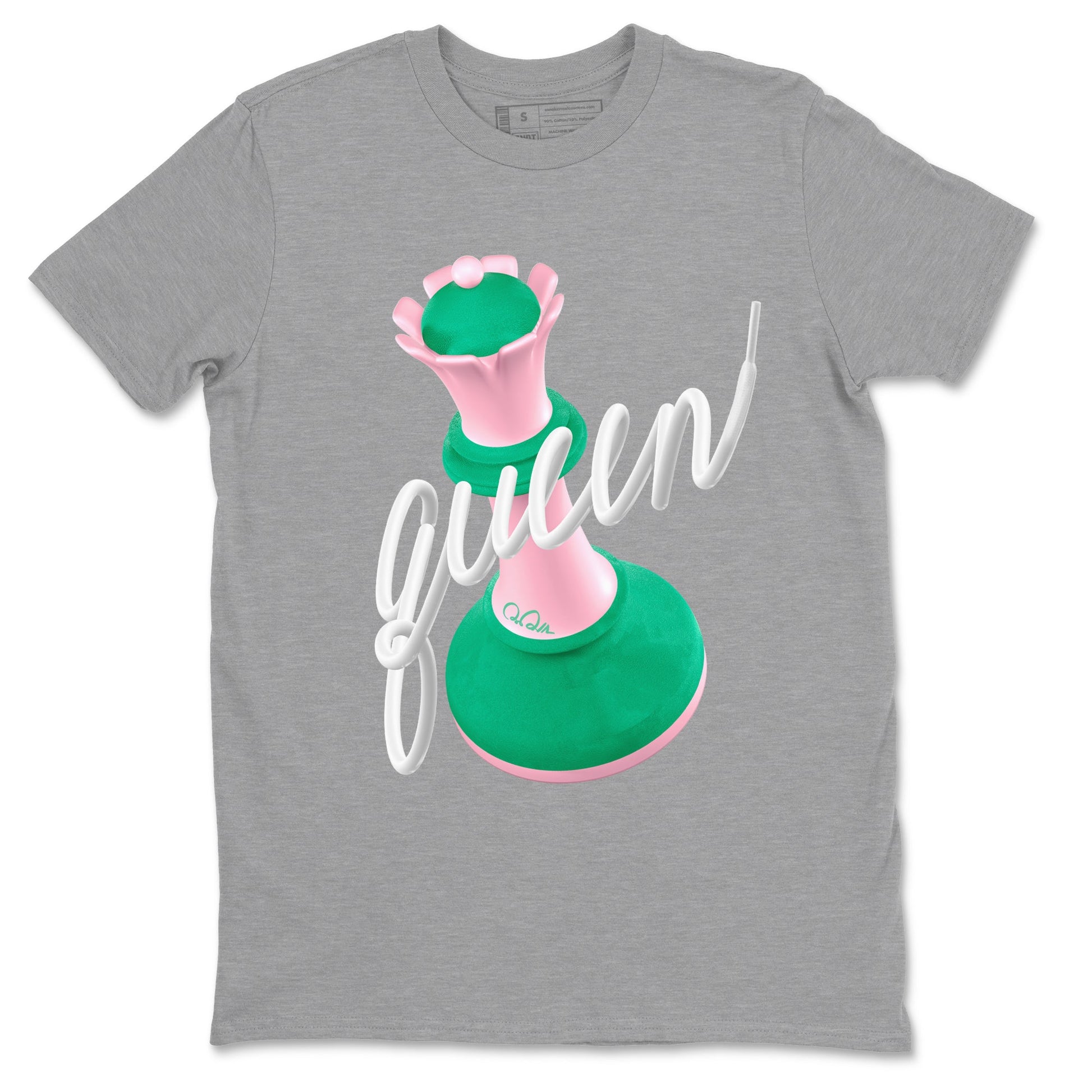 Dunk Low Medium Soft Pink Malachite shirt to match jordans 3D Queen sneaker tees Dunk Retro SE Medium Soft Pink Malachite SNRT Sneaker Release Tees unisex cotton Heather Grey 2 crew neck shirt