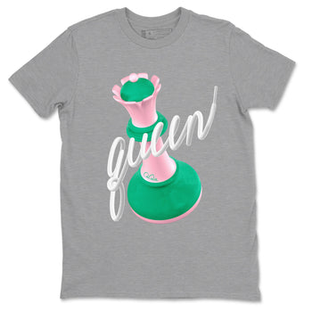 Dunk Low Medium Soft Pink Malachite shirt to match jordans 3D Queen sneaker tees Dunk Retro SE Medium Soft Pink Malachite SNRT Sneaker Release Tees unisex cotton Heather Grey 2 crew neck shirt