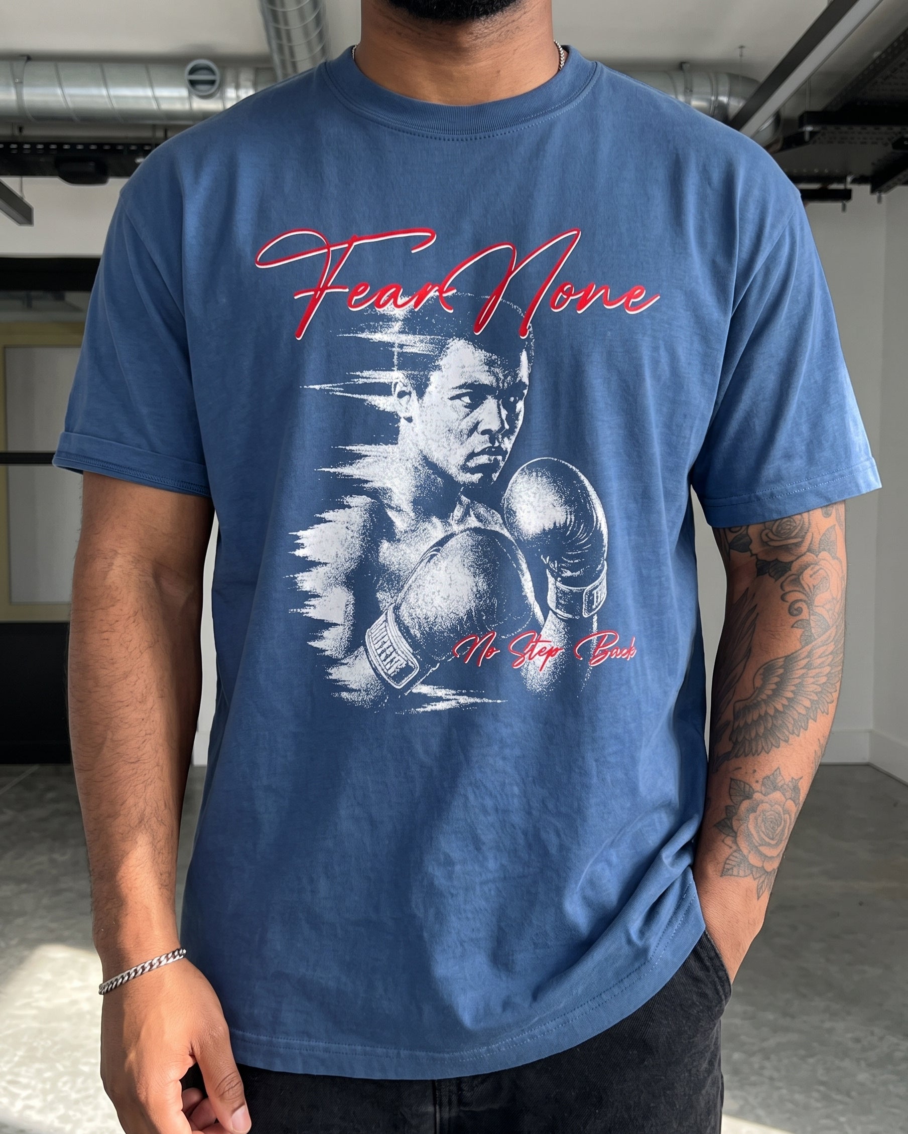 Fear None Premium Graphic T-shirt - Air Jordan 3 True Blue