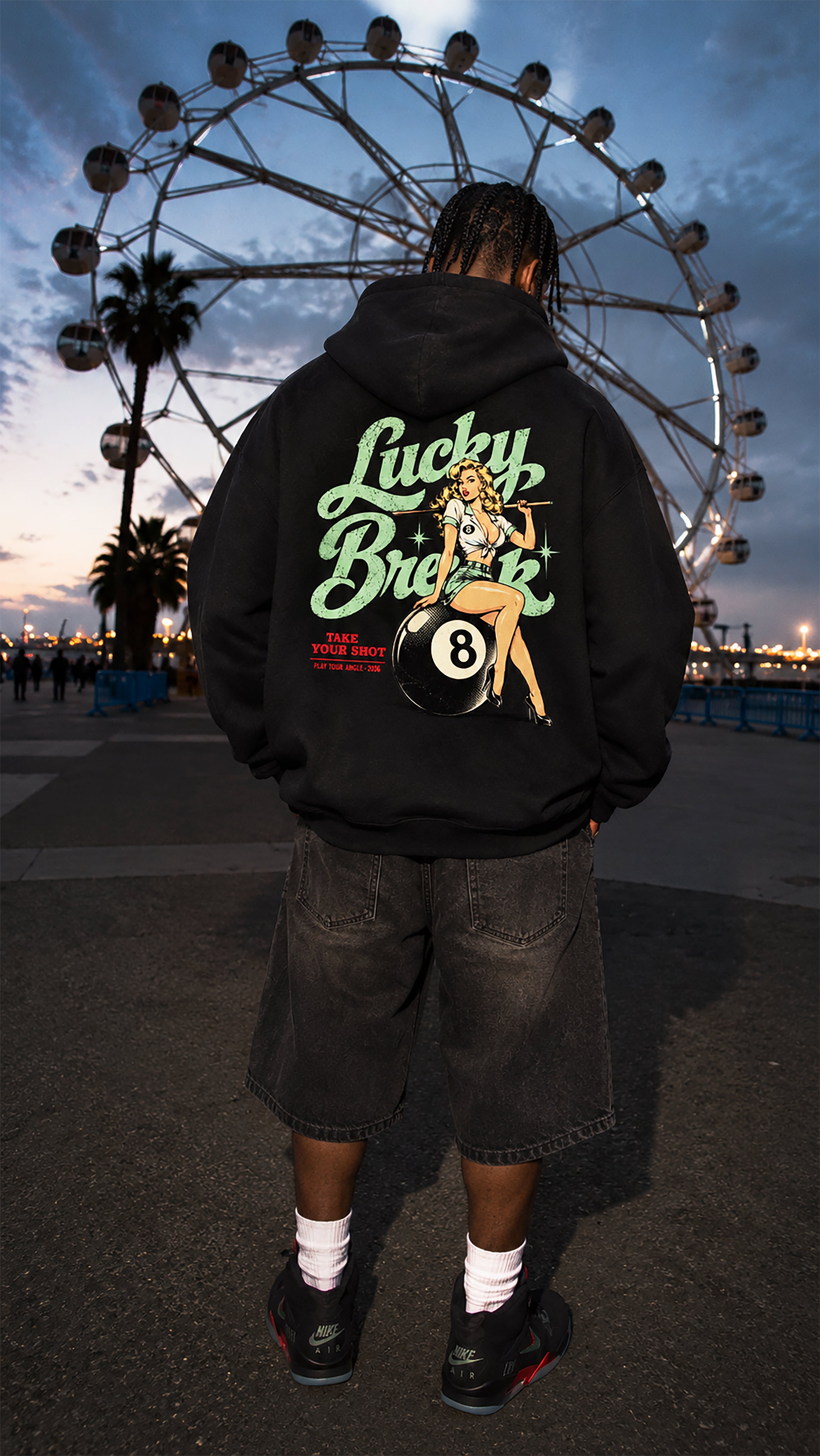 Lucky Break Air Jordan 5 Halloween Matching Graphic Hoodie