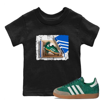 New Kicks SNRT Sneaker Tee Kids - Samba Collegiate Green Gum - SNRT Sneaker Tee