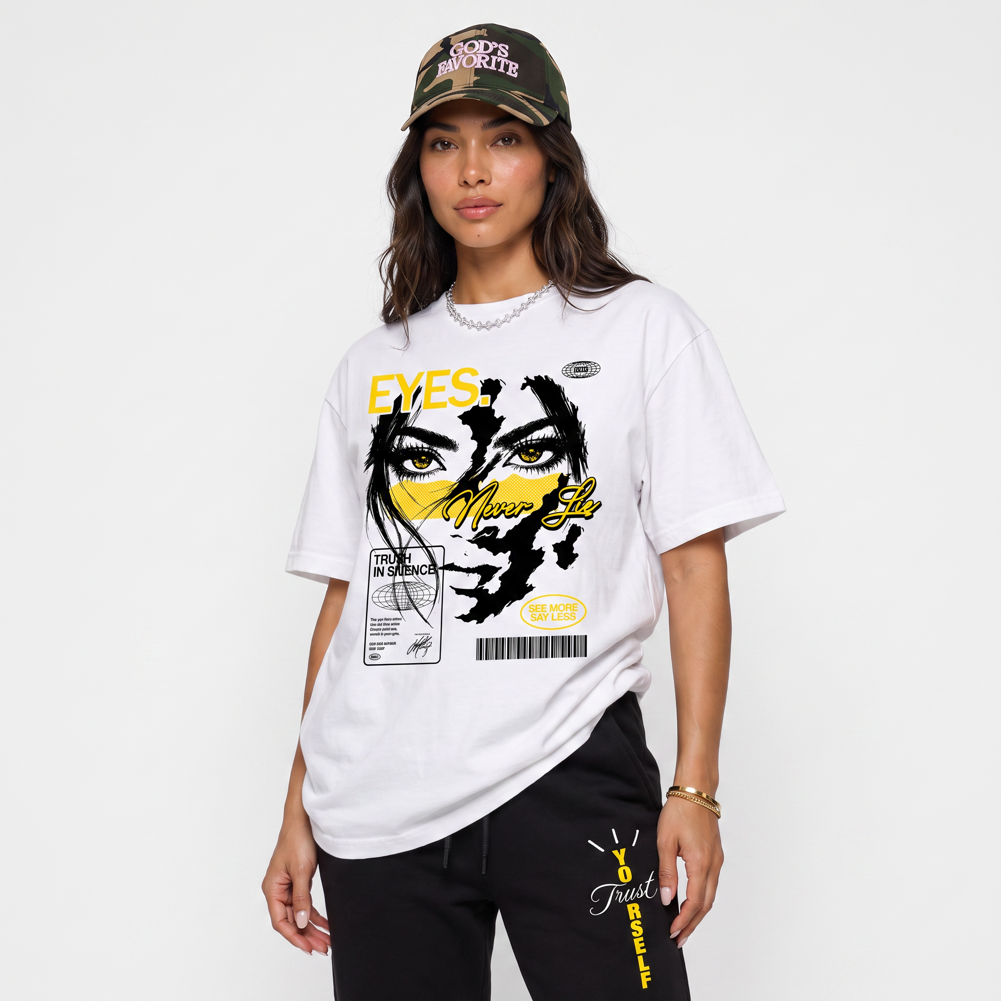 Eyes Never Lie Premium Graphic T-shirt