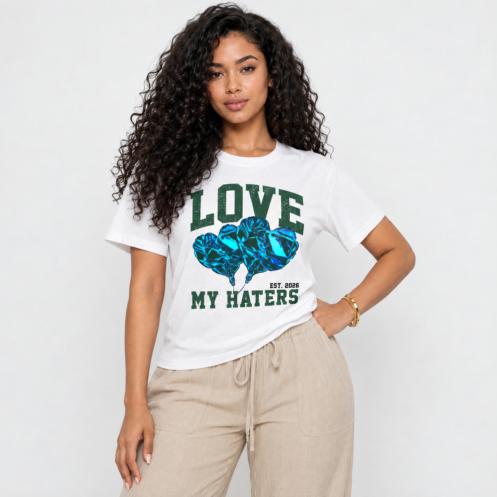 Love My Haters Air Jordan 12 Summit Green Matching Graphic Tee